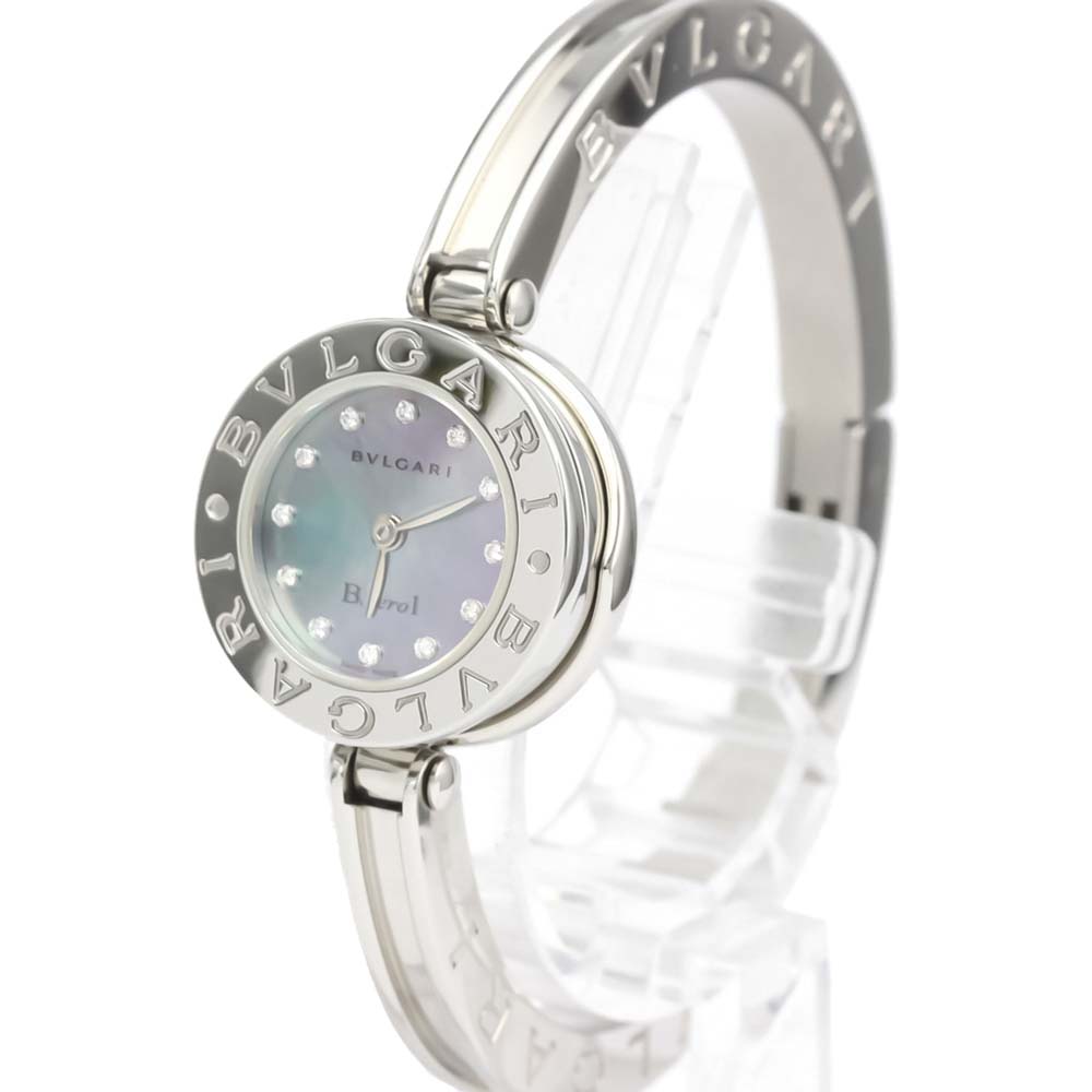 

Bvlgari Blue MOP Diamonds Stainless Steel B.Zero1 Quartz Bz22S Women's Wristwatch