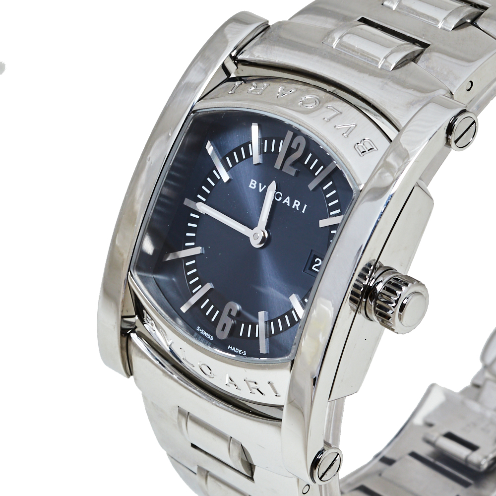 

Bvlgari Grey Stainless Steel Assioma AA39S Women's Wristwatch
