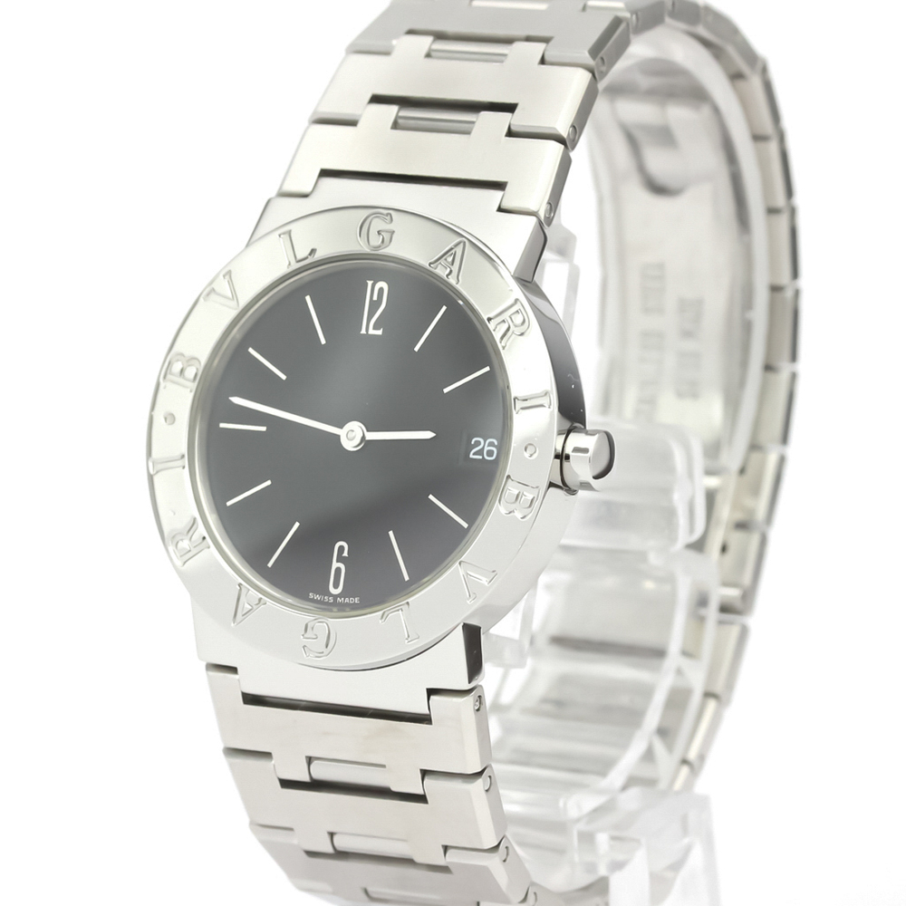 

Bvlgari Black Stainless Steel Bvlgari Bvlgari BB30SS Women's Wristwatch 30 MM