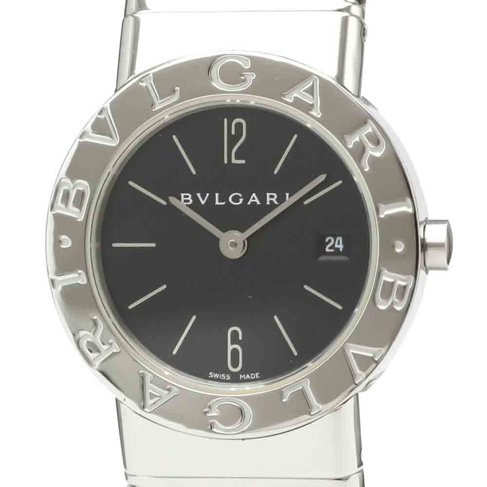 

Bvlgari Black Stainless Steel Tubogas BB26 2TS Quartz Women's Wristwatch 26 MM