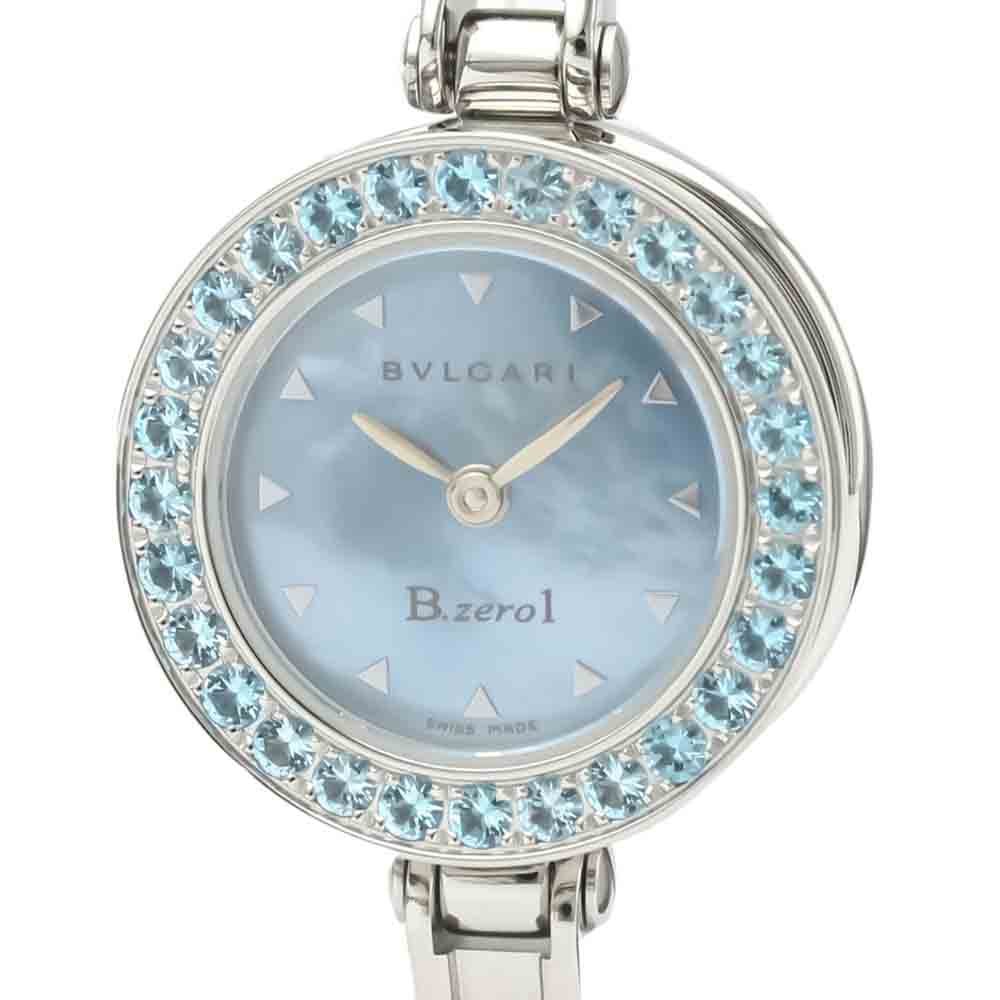 

Bvlgari B-Blue MOP Topaz Stainless Steel B.Zero1 BZ22S Women's Wristwatch 22 MM