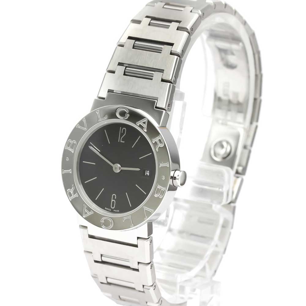 Bvlgari Black Stainless Steel Bvlgari BB26SS Women's Wristwatch 26 MM