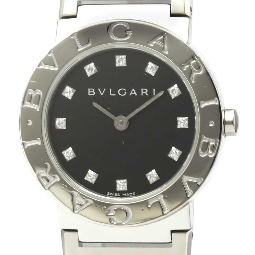 

Bvlgari Black Diamonds Stainless Steel Bvlgari BB26SS Women's Wristwatch 26 MM