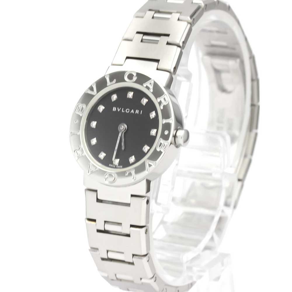 Bvlgari Black Diamonds Stainless Steel Bvlgari BB23SS Quartz Women's Wristwatch 22 MM