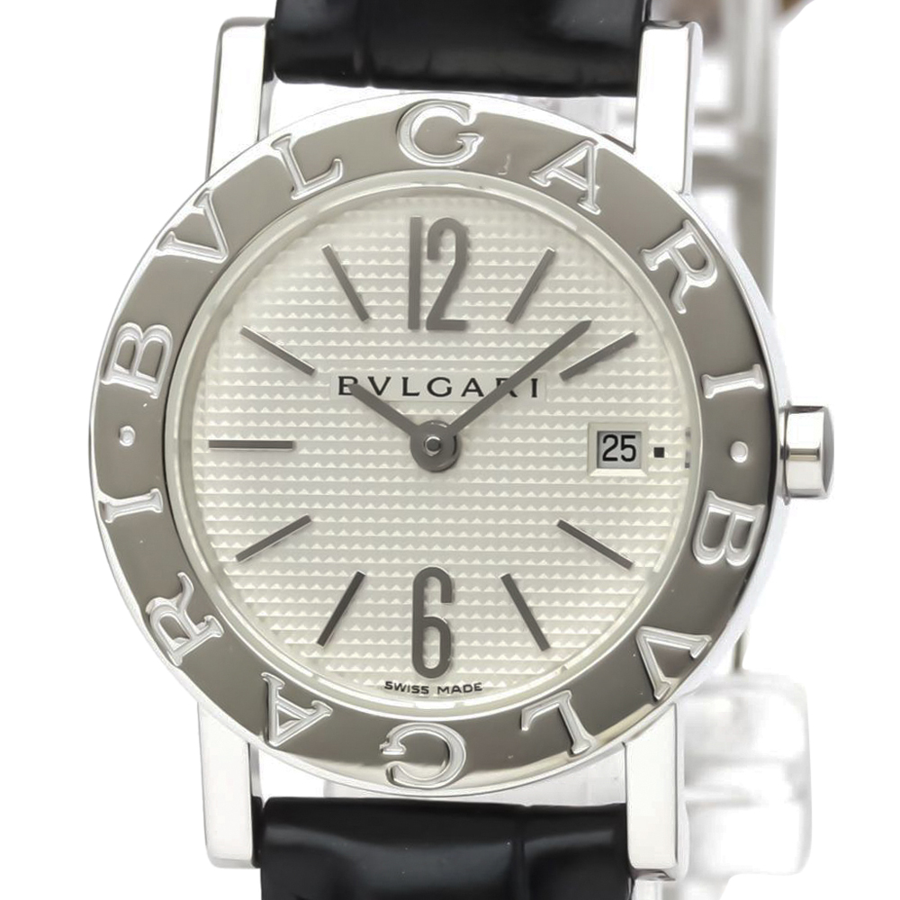 

Bvlgari Silver Stainless Steel Bvlgari BB26SL Quartz Women's Wristwatch 26 MM