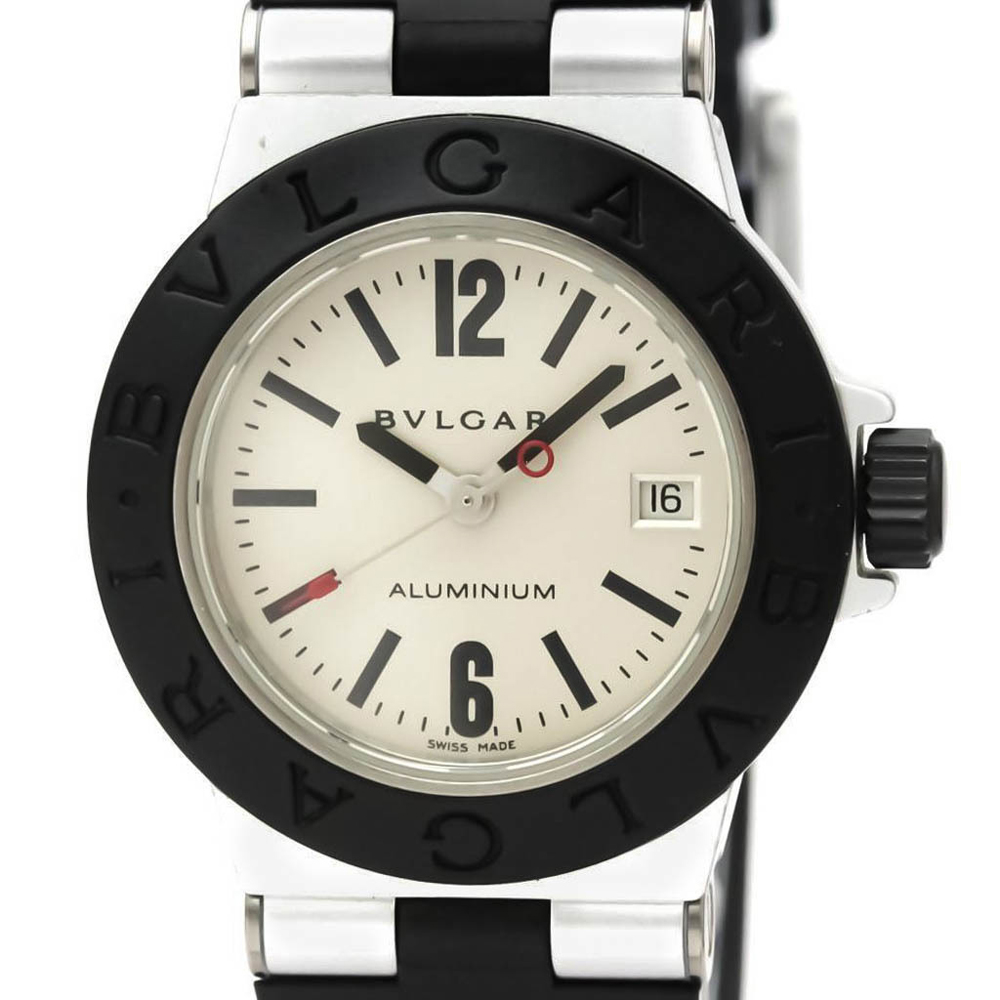 

Bvlgari Silver Aluminum Diagono Quartz AL29TA Women's Wristwatch 29 MM