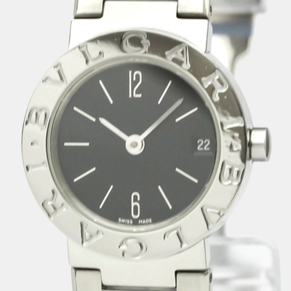 

Bvlgari Black Stainless Steel Bvlgari Bvlgari BB23SS Women's Wristwatch 23 mm