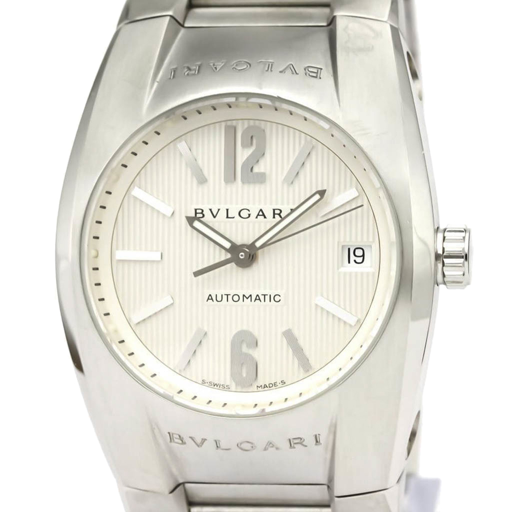 

Bvlgari Silver Stainless Steel Ergon Automatic EG35S Women's Wristwatch 35 MM