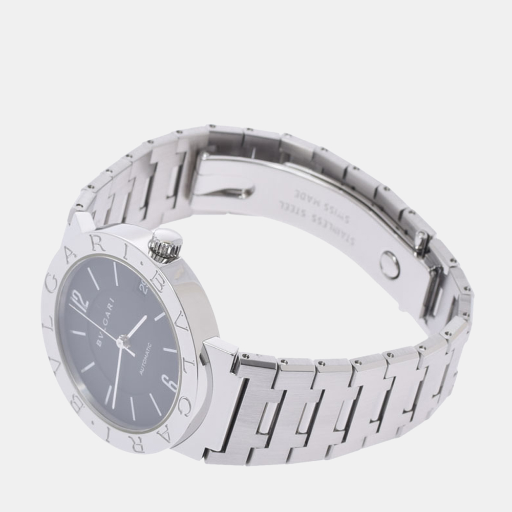 

Bvlgari Black Stainless Steel Bvlgari Bvlgari BB33SS Automatic Men's Wristwatch 33 MM