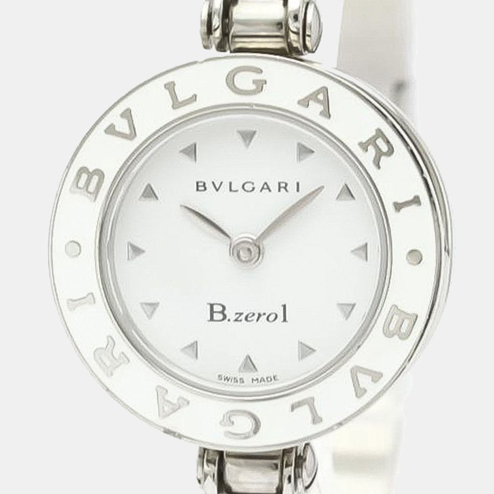 

Bvlgari White Stainless Steel B-Zero1 Quartz Bz22S Women's Wristwatch 22 mm