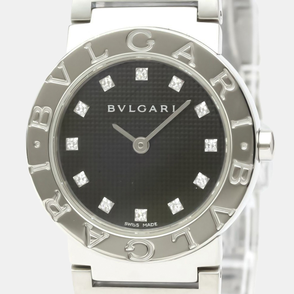 

Bvlgari Black Diamonds Stainless Steel Bvlgari Bvlgari Quartz BB26SS Women's Wristwatch 26 mm