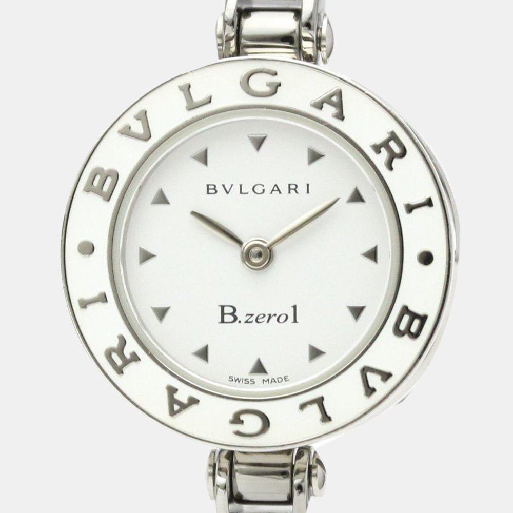 

Bvlgari White Stainless Steel B-Zero1 BZ22S Quartz Women's Wristwatch 22 mm