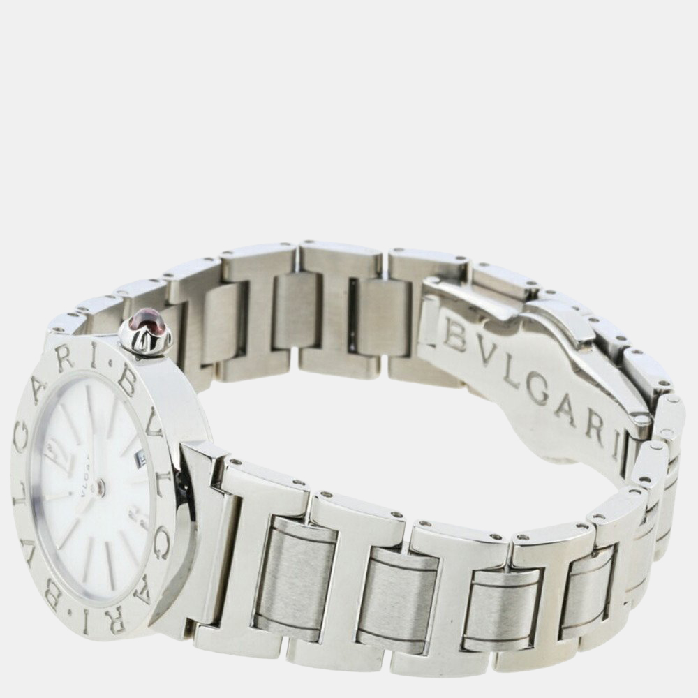 

Bvlgari Pearl Stainless Steel Bvlgari Bvlgari BB26S Quartz Women's Wristwatch 27 mm, White