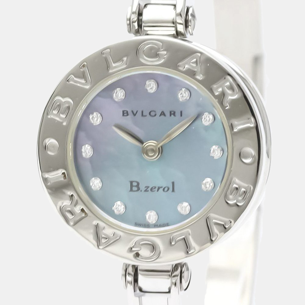 

Bvlgari Blue Shell Stainless Steel B.Zero1 BZ22S Quartz Women's Wristwatch 22 mm