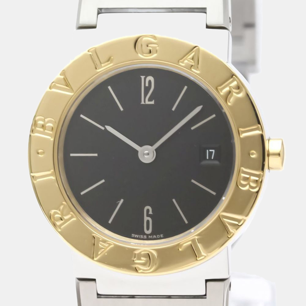 

Bvlgari Black 18k Yellow Gold And Stainless Steel Bvlgari Bvlgari BB26SGD Quartz Women's Wristwatch 26 mm