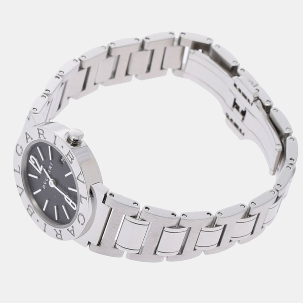 

Bvlgari Black Stainless Steel Bvlgari Bvlgari BBL26S Quartz Women's Wristwatch 26 mm