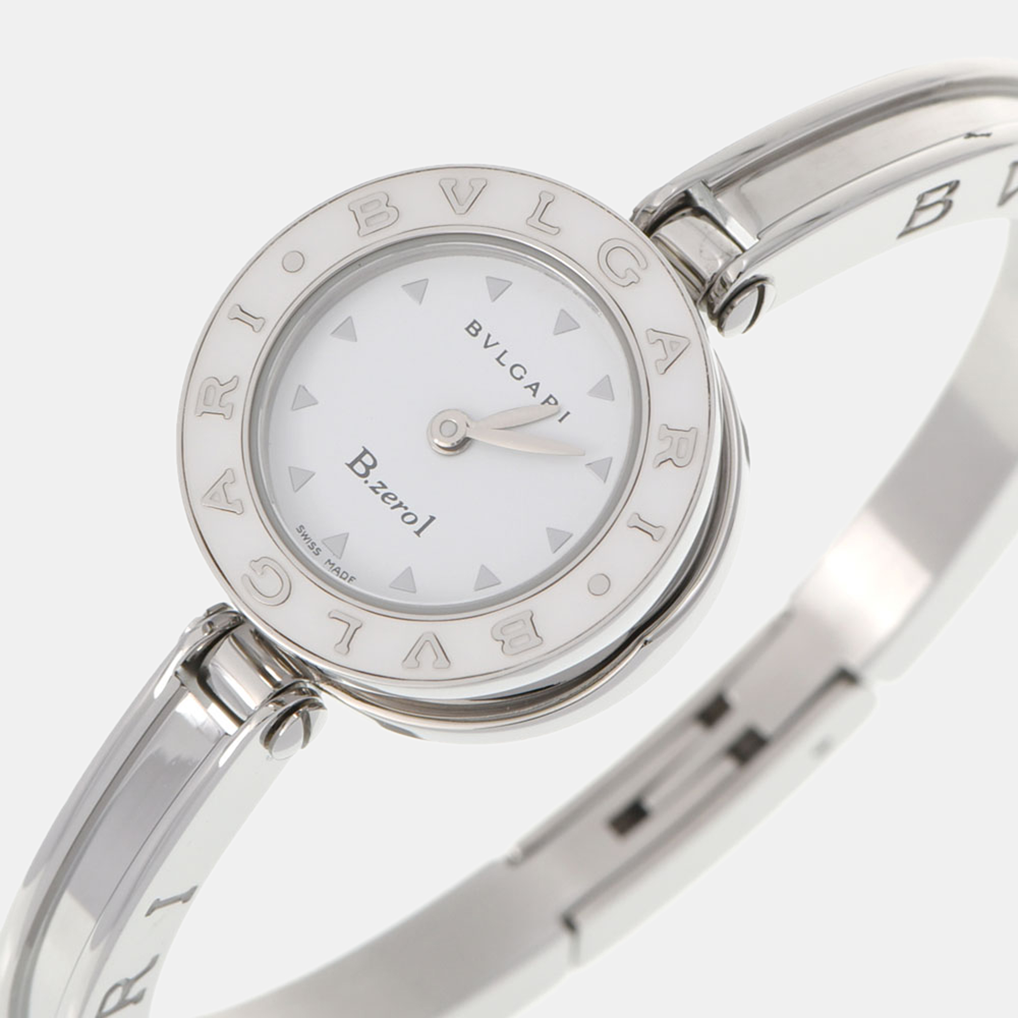 

Bvlgari White Stainless Steel B.Zero1 BZ22S Quartz Women's Wristwatch 22 mm