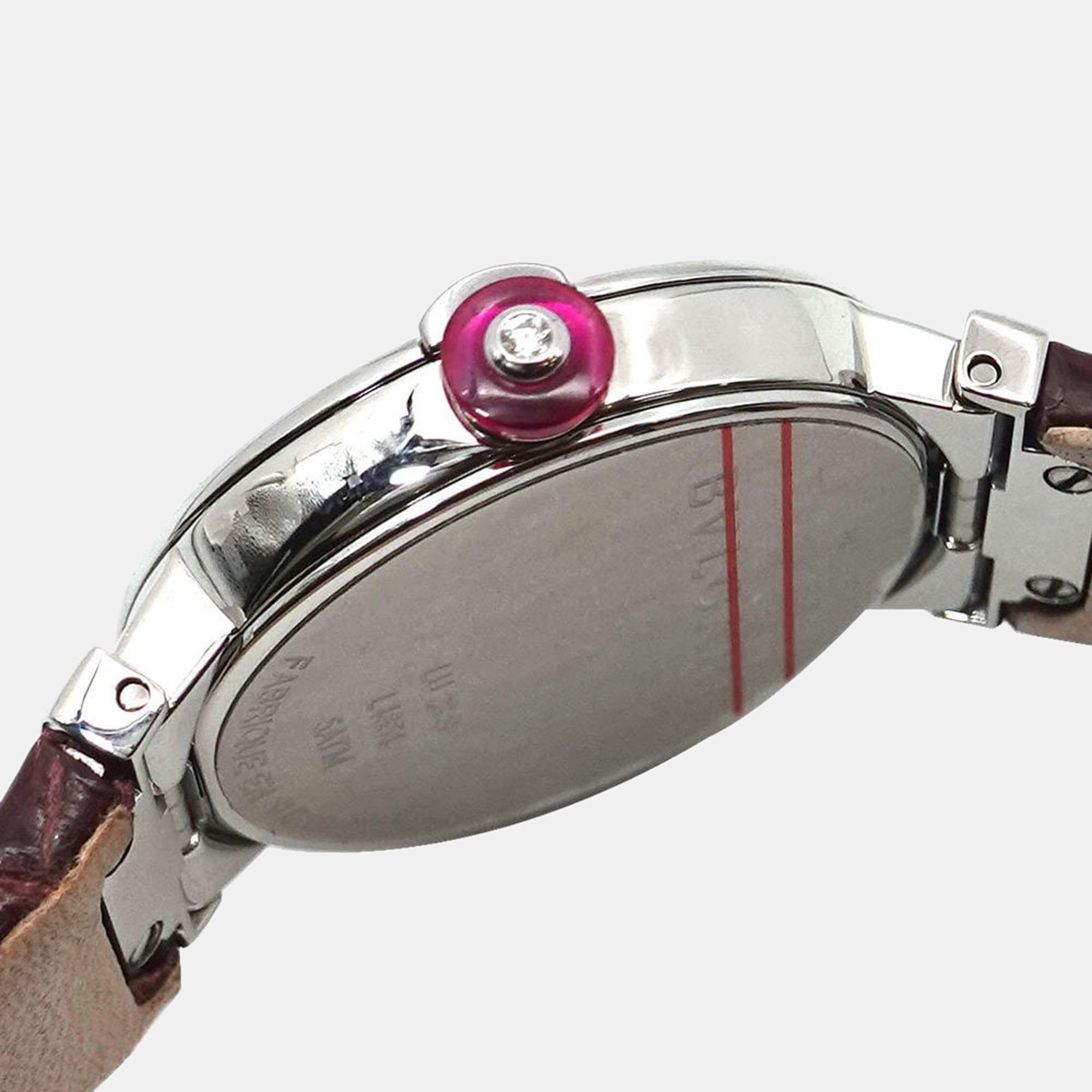 

Bvlgari Purple Stainless Steel Lucea LU28S Quartz Women's Wristwatch 28 mm