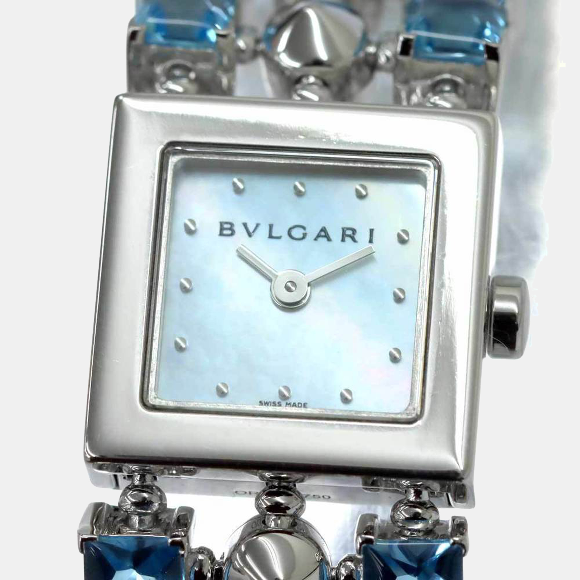 

Bvlgari White Shell White Gold Lucea LUW16G Quartz Women's Wristwatch 16 mm