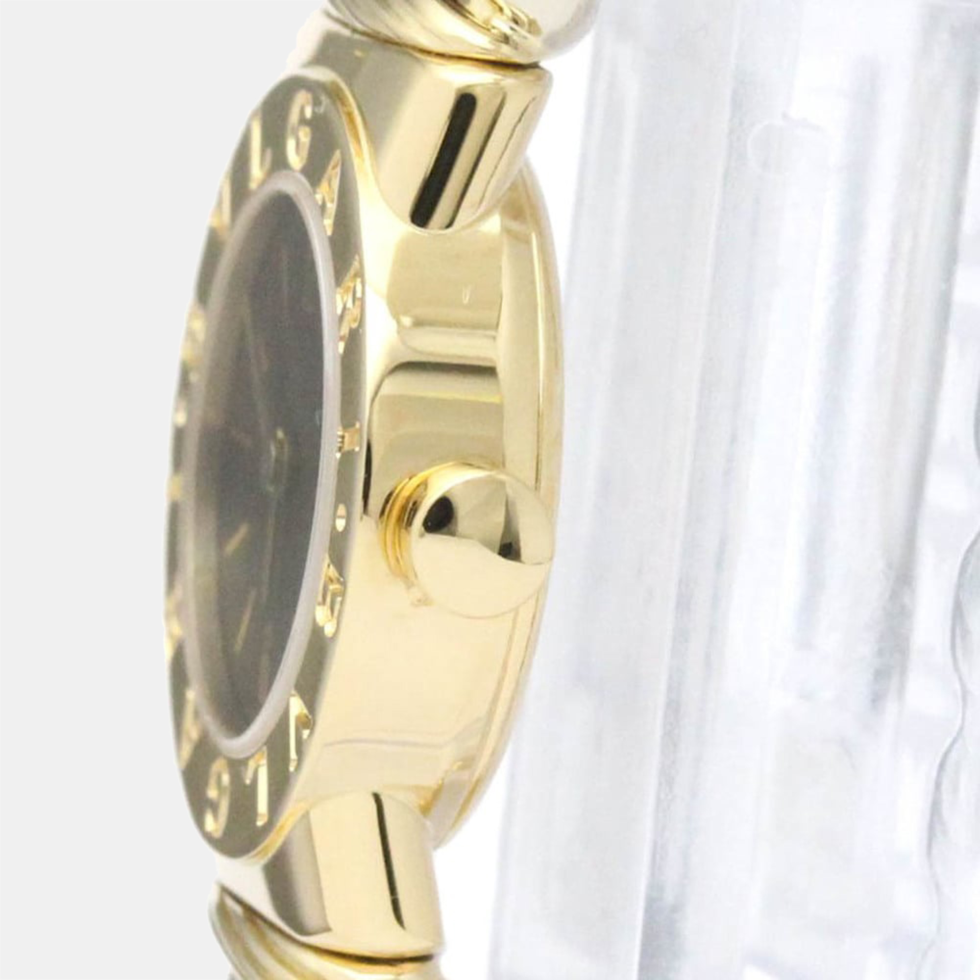 

Bvlgari Black 18K Yellow Gold And Stainless Steel Tubogas BB19 2T Quartz Women's Wristwatch 19 mm