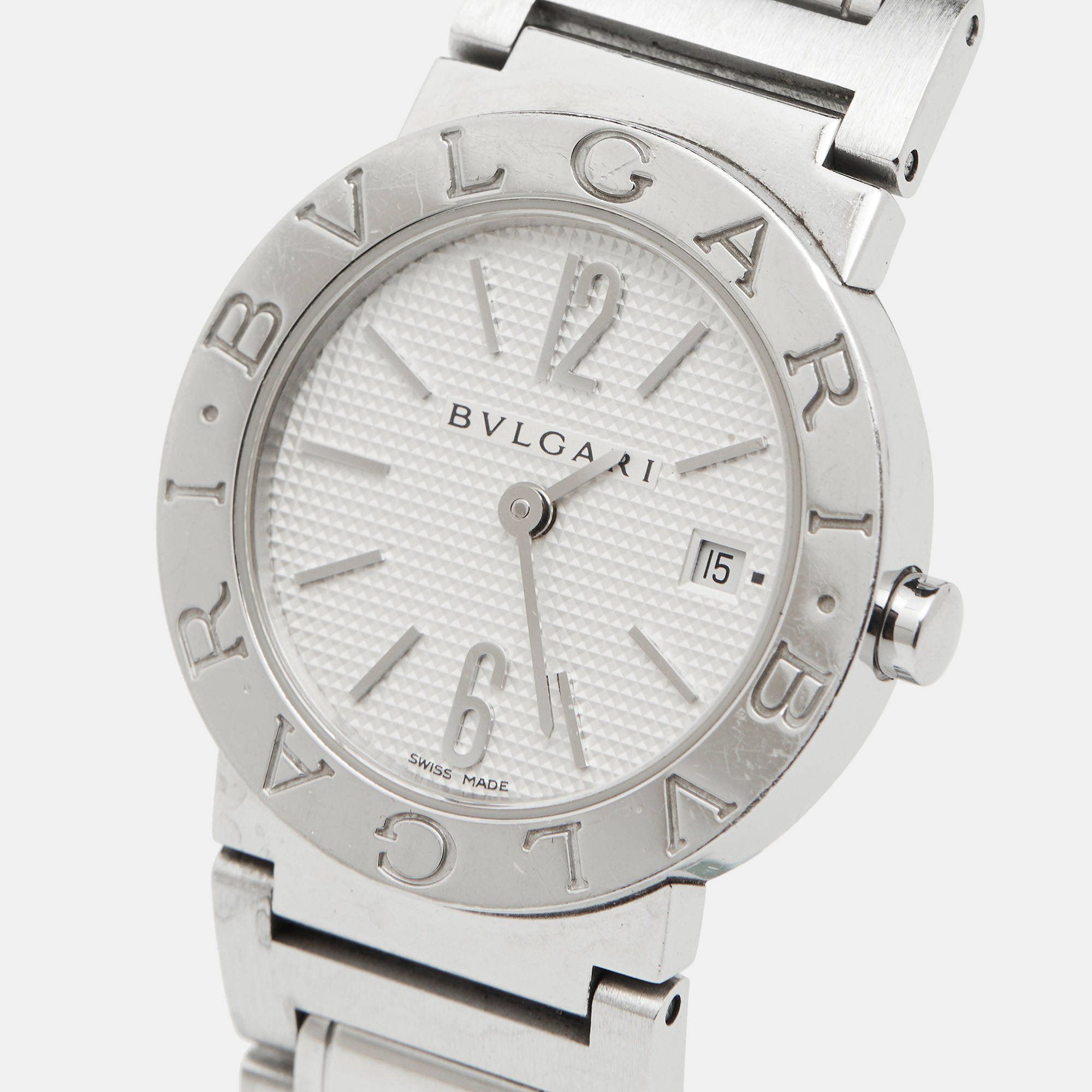 

Bvlgari Silver White Stainless Steel Bvlgari Bvlgari BB26SS Women's Wristwatch