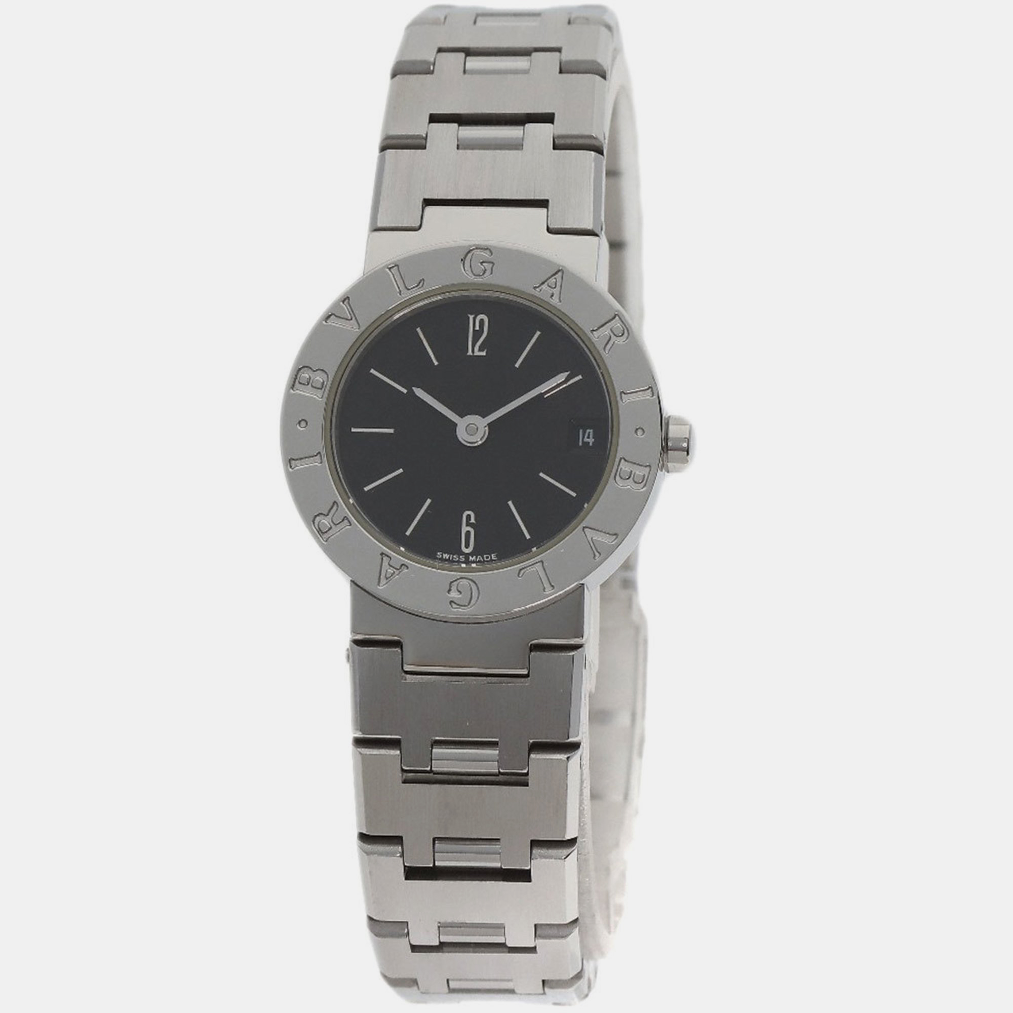 

Bvlgari Black Stainless Steel BB23SSD Quartz Women's Wristwatch 23 mm