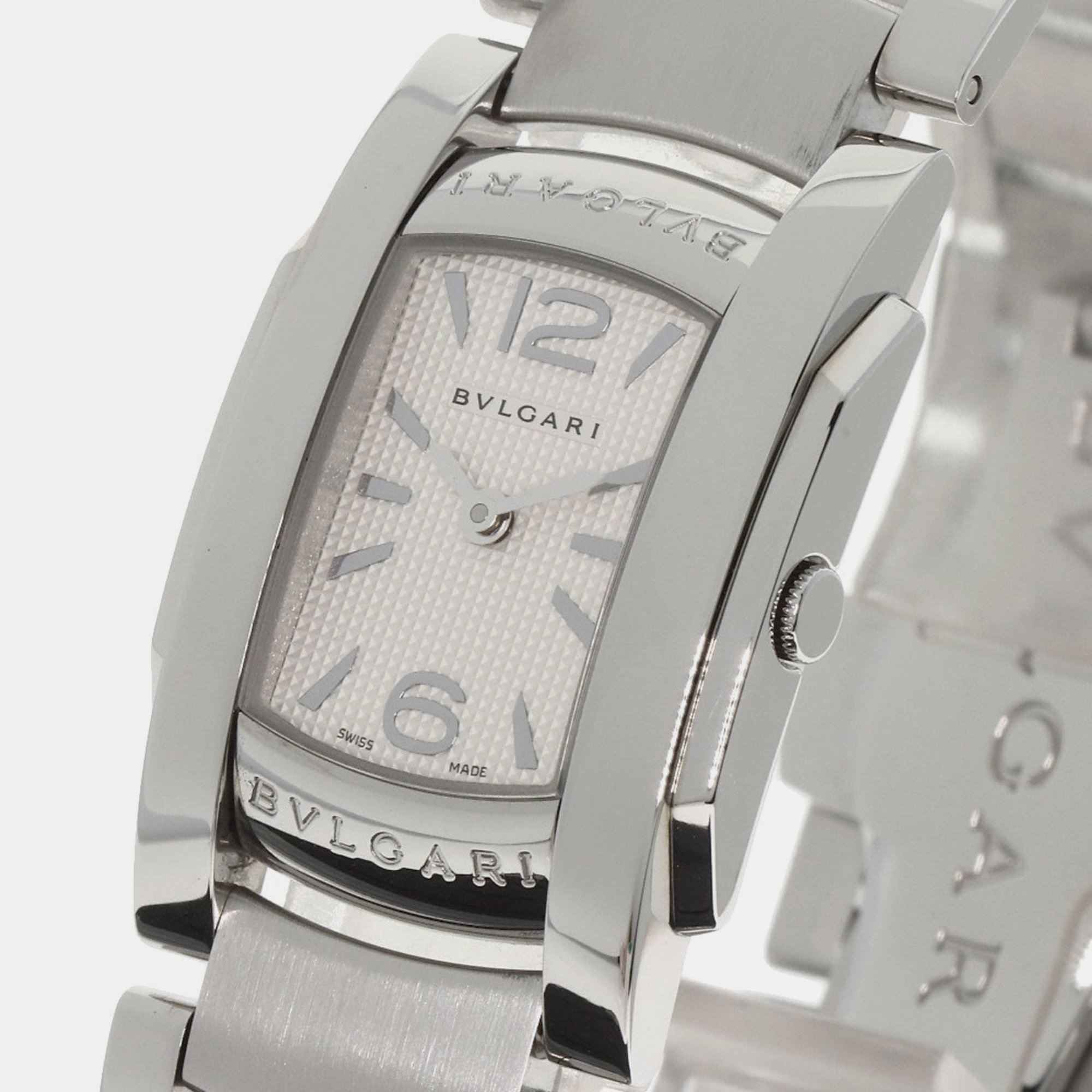 

Bvlgari Ivory Stainless Steel Assioma AA35S Quartz Women's Wristwatch 24 mm, White