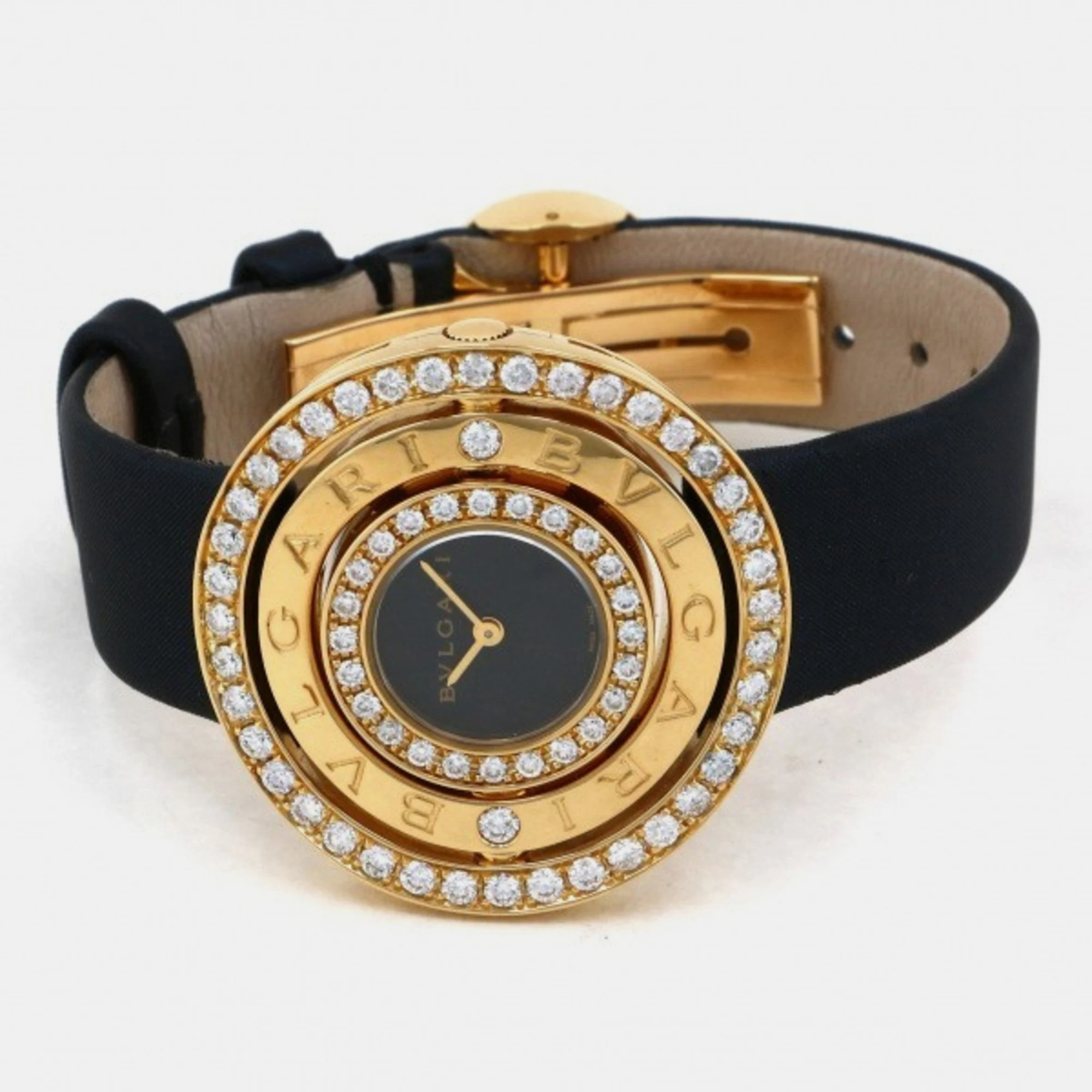 

Bvlgari Black Diamond 18k Yellow Gold Astrale AE36D1BL Quartz Women's Wristwatch 36 mm