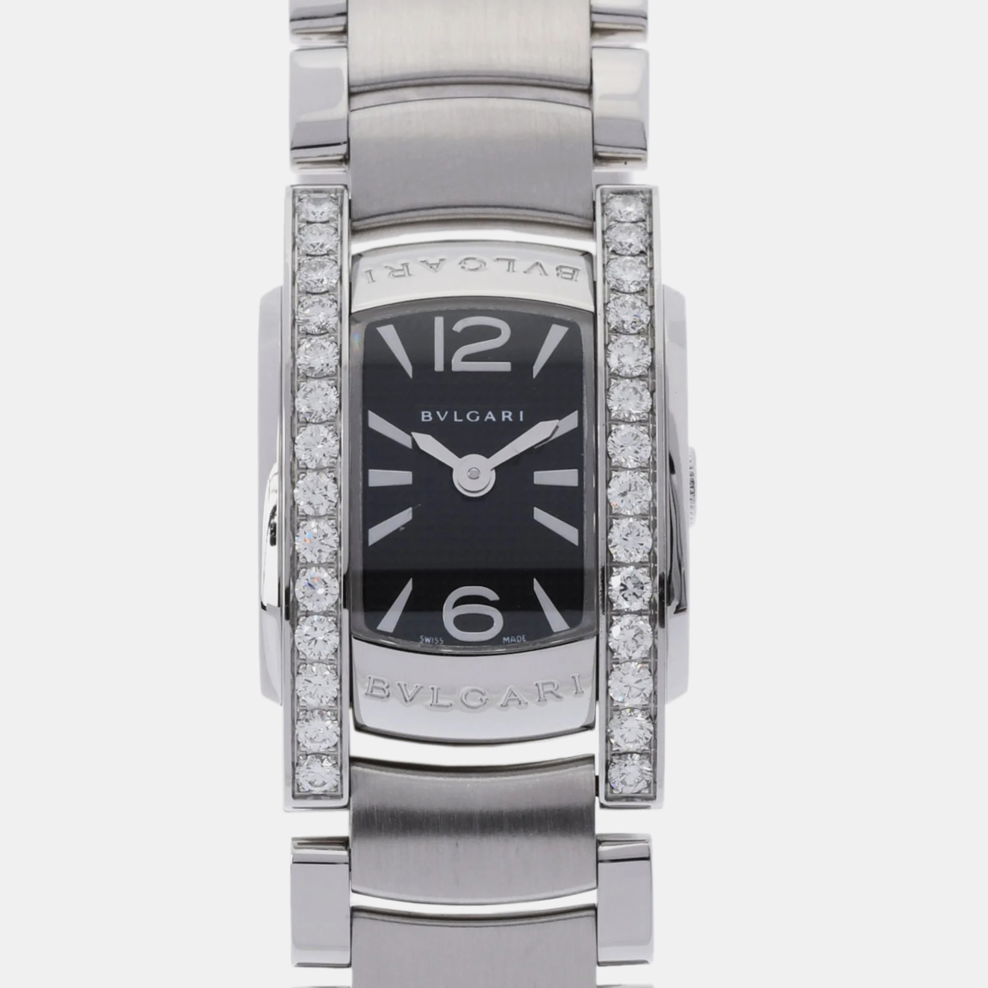 

Bvlgari Black Stainless Steel Assioma AA26BSDS Automatic Women's Wristwatch