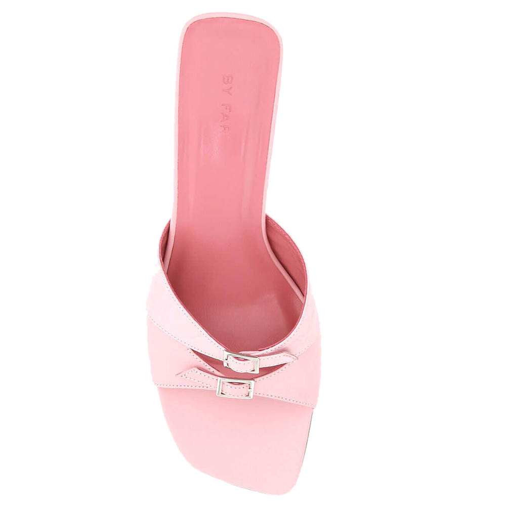 

By Far Peony Noor Gloss Leather Mules Size IT, Pink