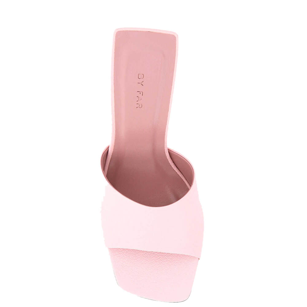 

By Far Liliana Peony Grained Leather Mules Size IT, Pink