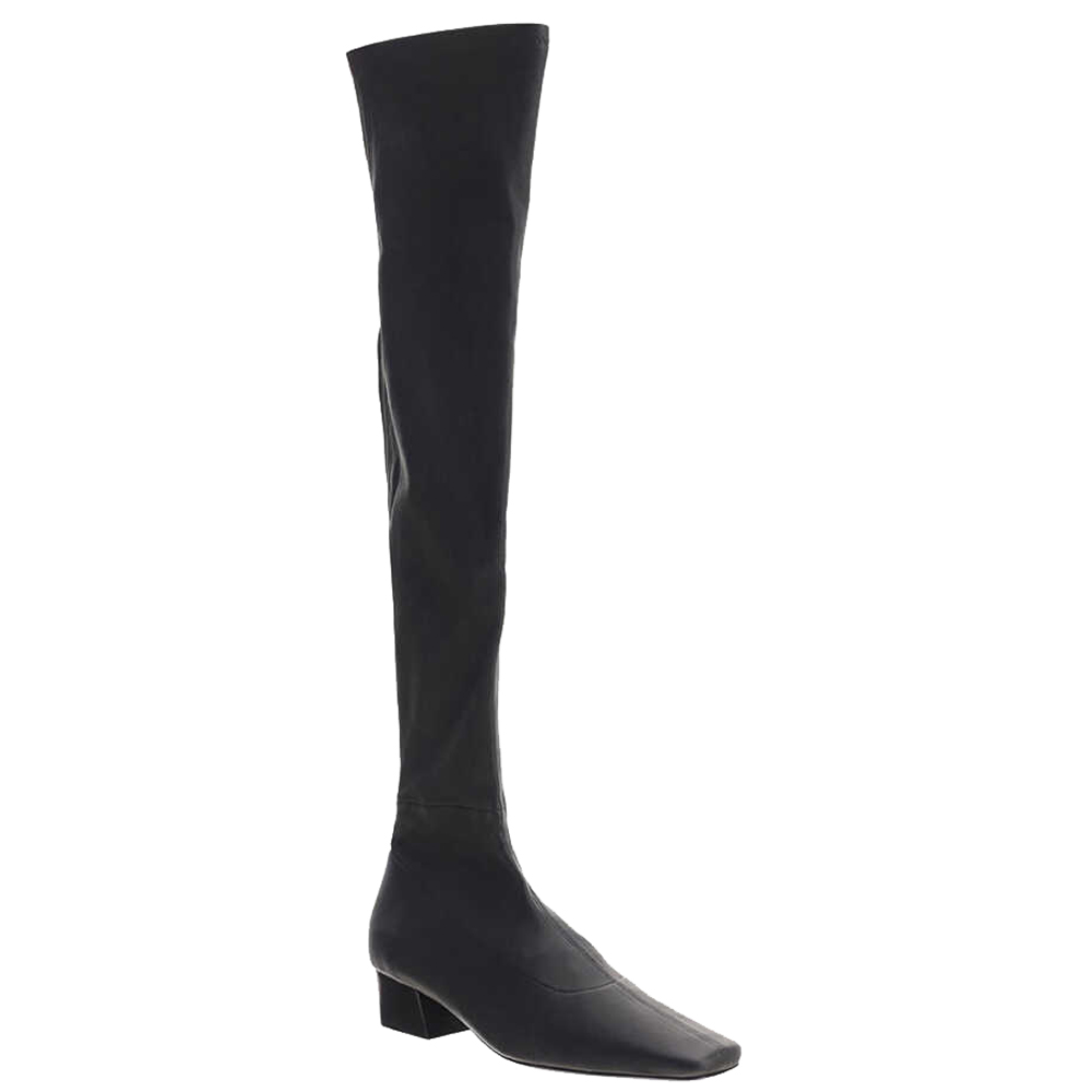 

By Far Black Stretch Leather Colette Boots Size IT