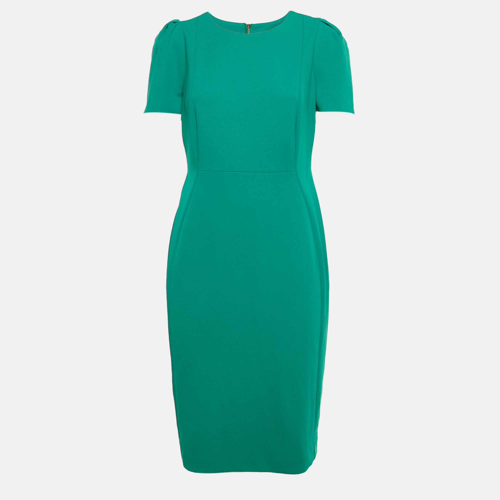 

Calvin Klein Green Knit Knee-Length Dress M