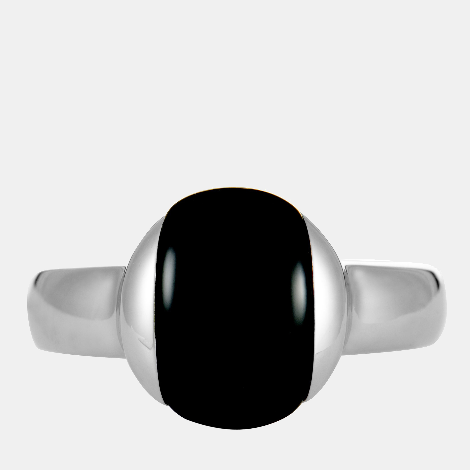 

Calvin Klein - "Devoted" Stainless Steel, Black Cat Eye Ring KJ0NBR0501-06