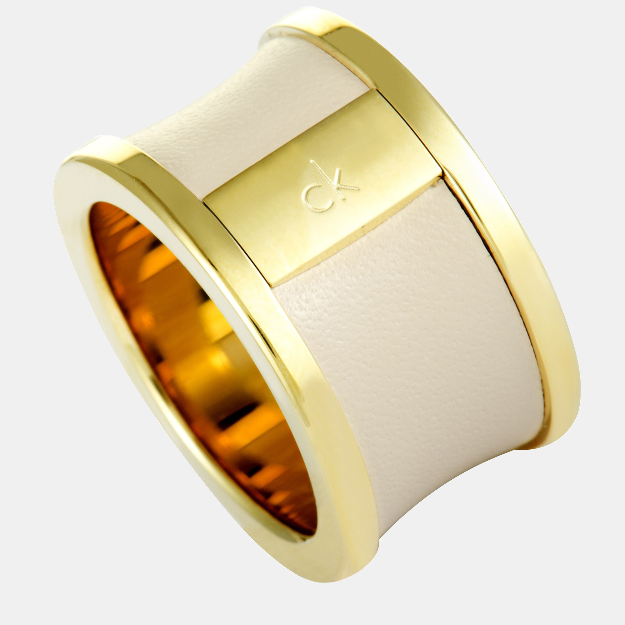 

Calvin Klein "Spellbound" Gold Plated-PVD Stainless Steel Ring KJ0DJR1901-06