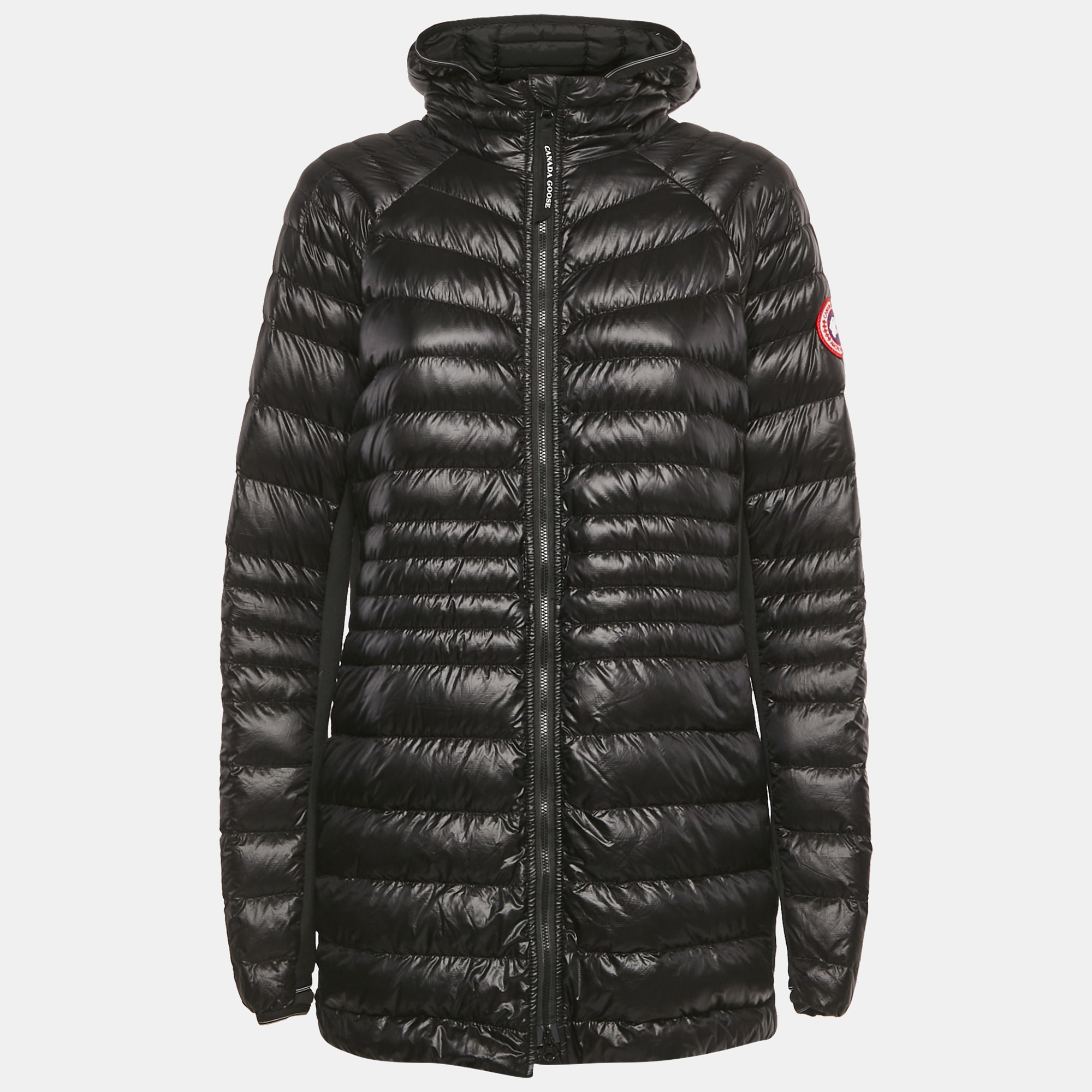 

Canada Goose Black Nylon Hooded Zip-Up Down Jacket XL