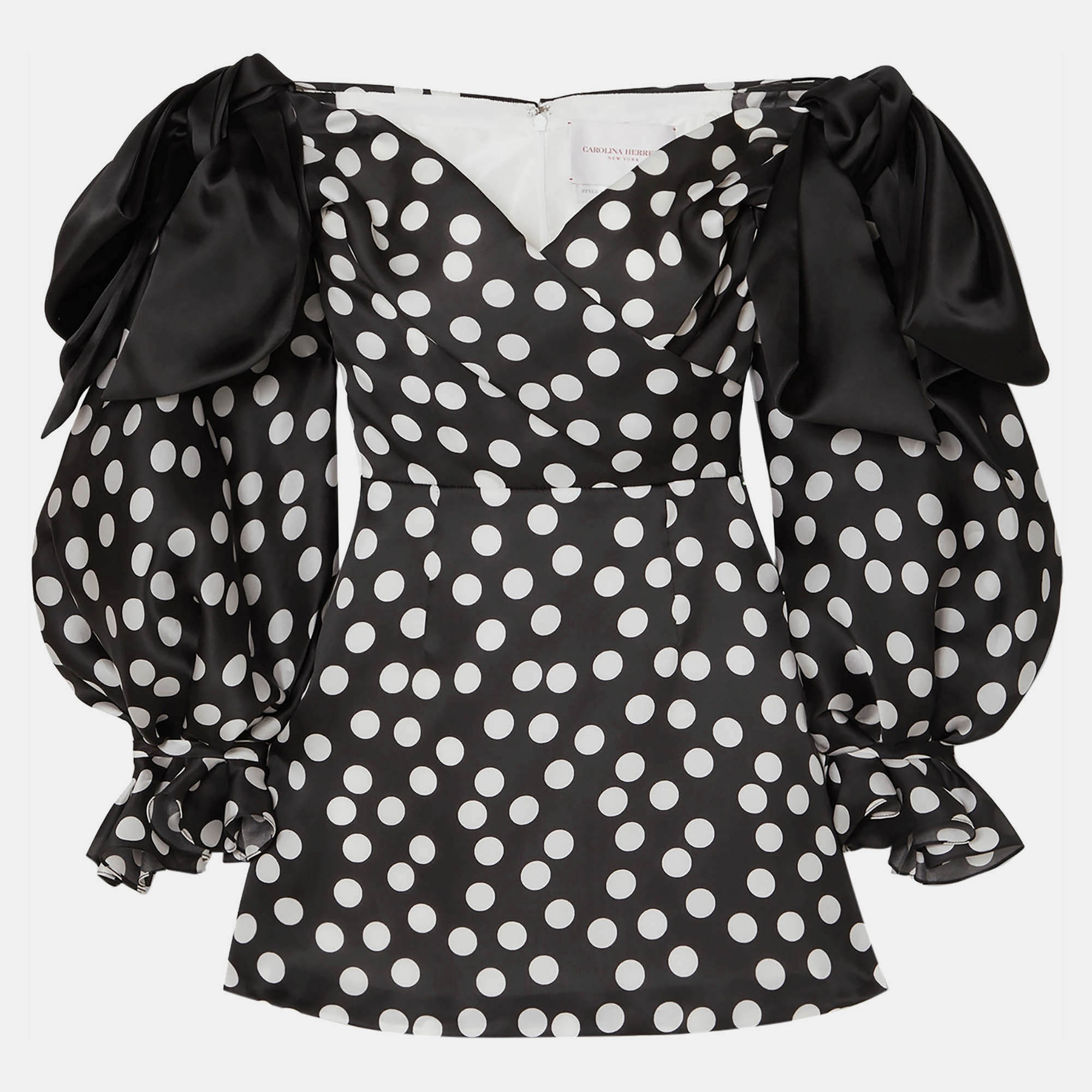 

Carolina Herrera Silk Mini Dress 10, Black
