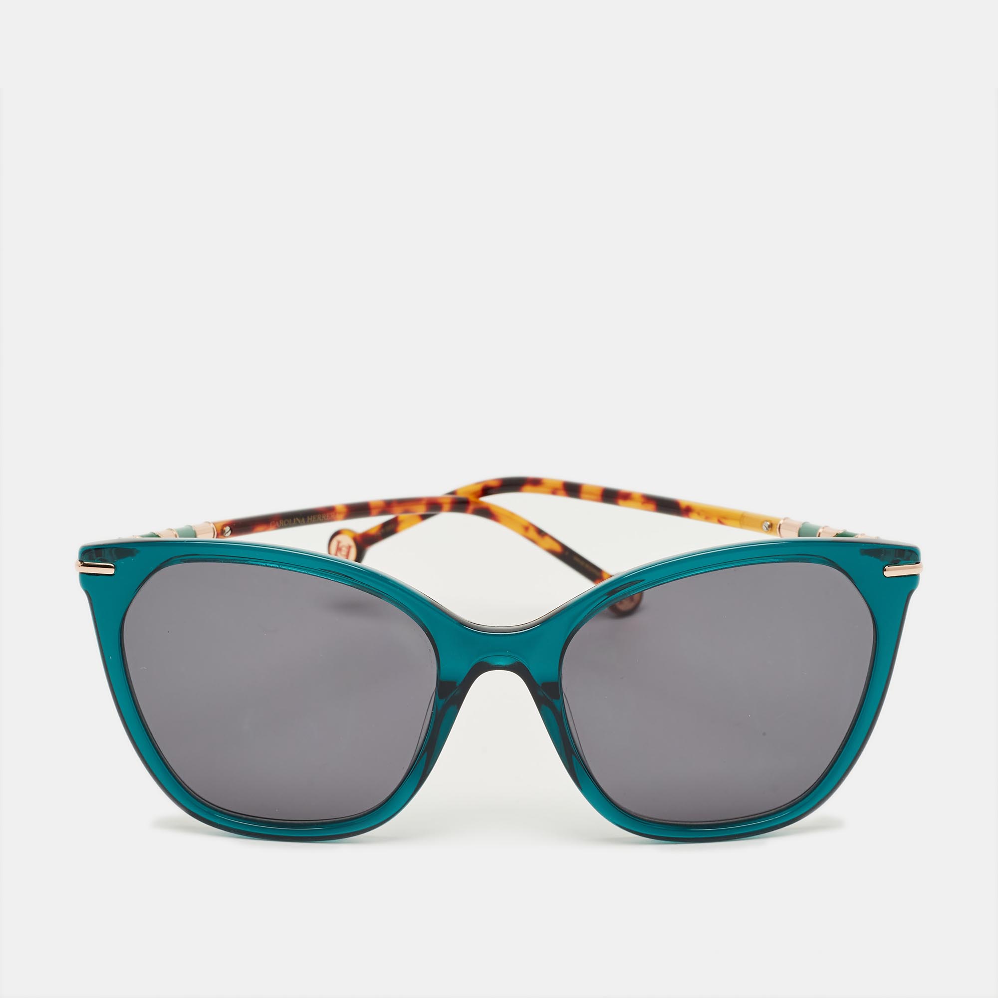 

Carolina Herrera Tortoise Brown/Green Her 0091/S Butterfly Sunglasses