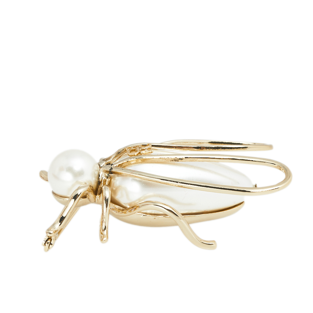 

Carolina Herrera Gold Tone Bee Pin Brooch