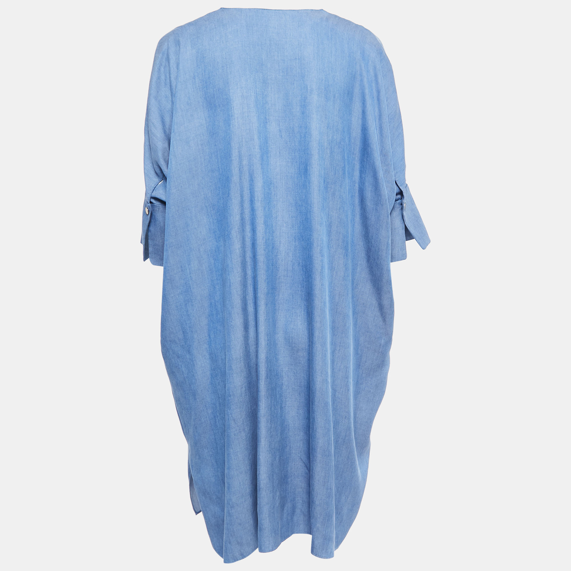 

Carolina Herrera Blue Lyocell Oversized Tunic Dress