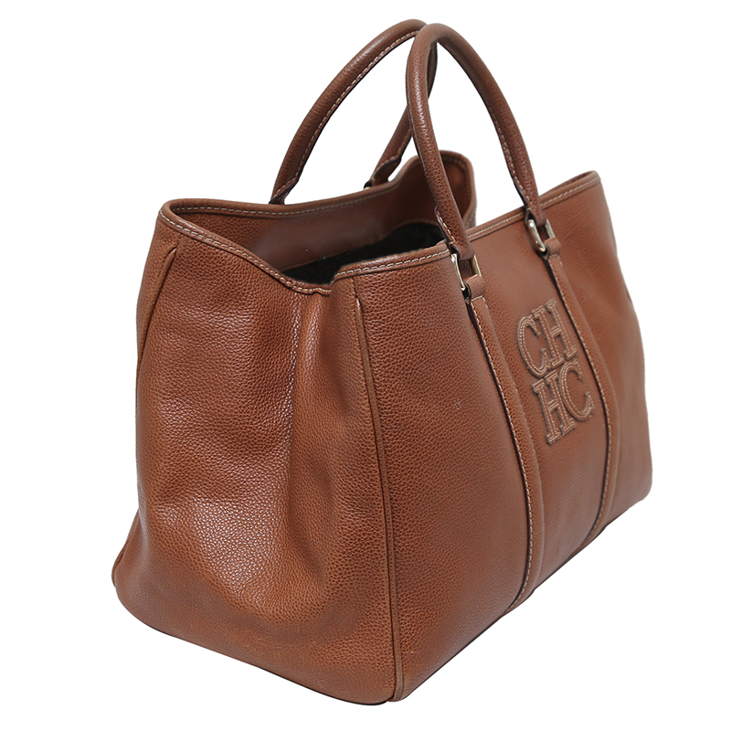 

Carolina Herrera Brown Leather Matteo Tote
