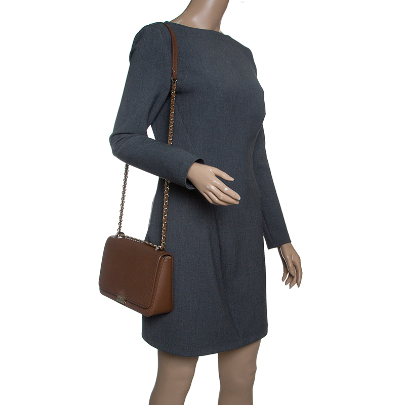 

Carolina Herrera Brown Leather Shoulder Bag