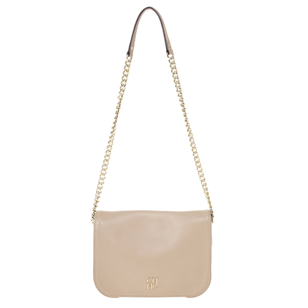 مملوكة مسبقًا Carolina Herrera New Baltazar Beige Flap Bag