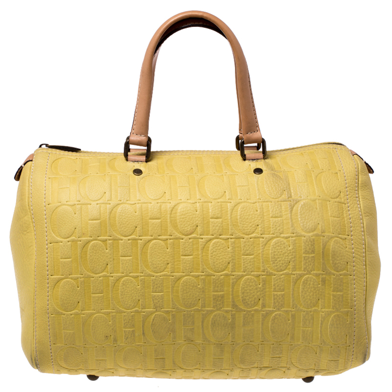 carolina herrera yellow bag