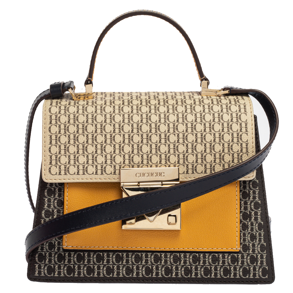Linen handbag Carolina Herrera Multicolour in Linen - 34994427