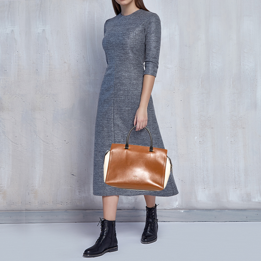 

Carolina Herrera Multicolor Leather Zip Tote