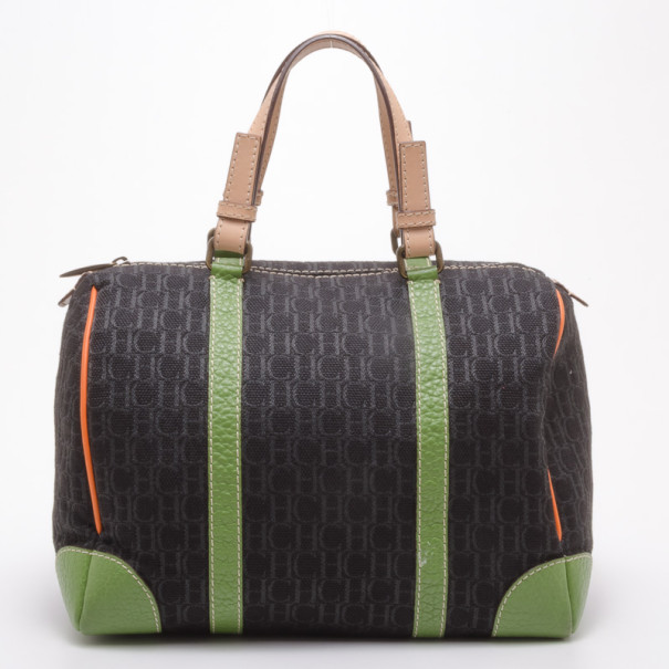 Pre Owned Carolina Herrera Monogram Multicolored Boston