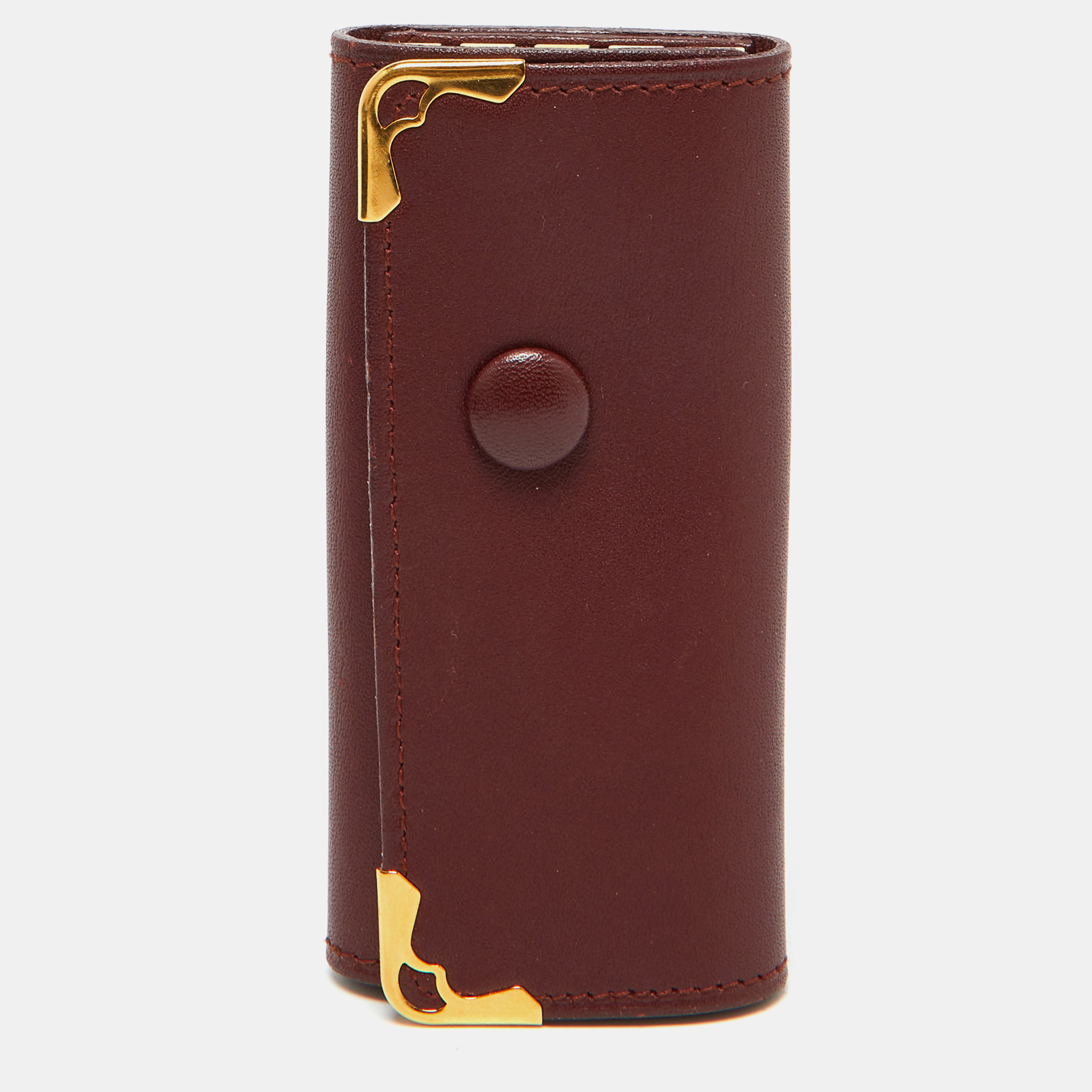 

Cartier Burgundy Leather Must de Cartier Key Holder