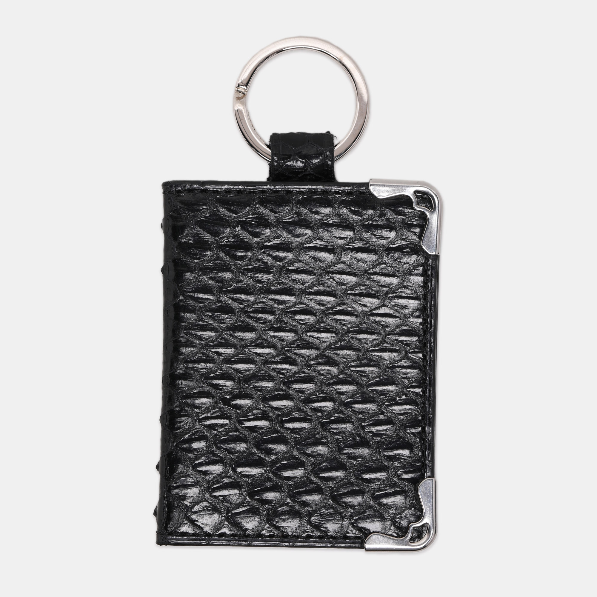 

Cartier Black Python Photo Holder Keychain