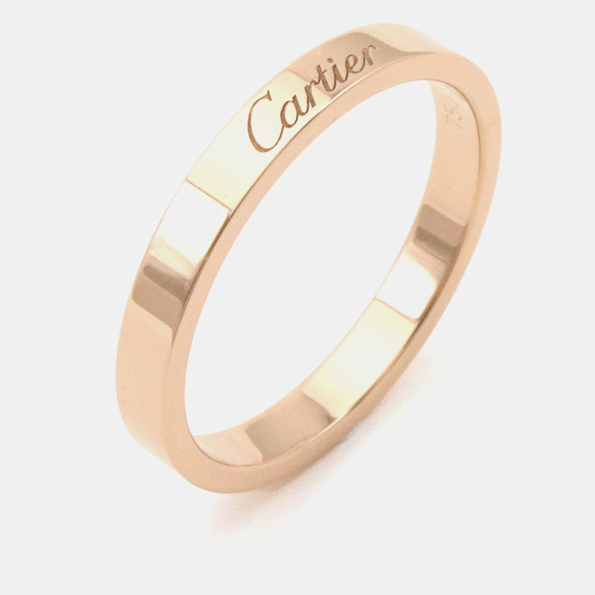 

Cartier 18K Rose Gold C De Cartier Ring EU 60